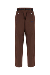 Brown cotton blend pants -  | Wise