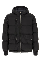 Black nylon down jacket -  | Wise