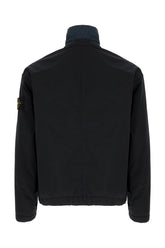Midnight blue polyester blend padded jacket -  | Wise