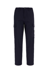 Navy blue cotton cargo pants -  | Wise