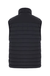 Midnight blue stretch nylon sleeveless down jacket -  | Wise