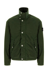 Dark green polyester blend padded jacket -  | Wise