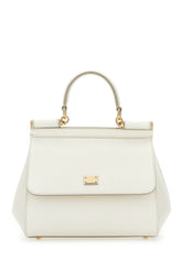 White leather medium Sicily handbag -  | Wise