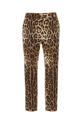 Printed cotton blend pants -  | Wise