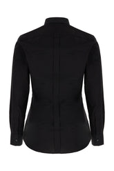 Black poplin shirt -  | Wise