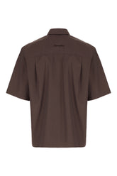 Chocolate cotton blend shirt -  | Wise