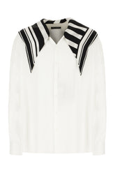 White linen blend shirt -  | Wise