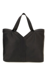 Black leather shopping bag -  | Wise