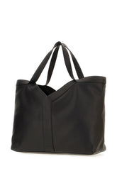 Black leather shopping bag -  | Wise