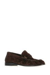 Dark brown suede loafers -  | Wise