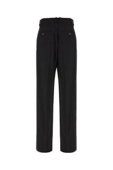 Embroidered wool blend pants -  | Wise