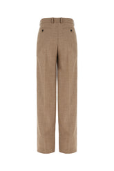 Cappuccino stretch wool pants -  | Wise