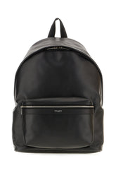Black leather City backpack -  | Wise