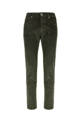 Pantalone in velluto a coste verde scuro -  | Wise