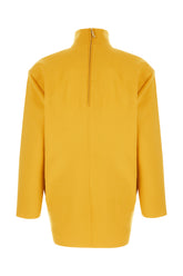 Ochre stretch wool blend sweater -  | Wise