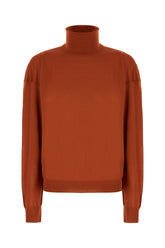 Maglione in misto lana stretch mattone -  | Wise
