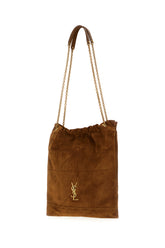 Brown suede Jamie Pochon shoulder bag -  | Wise