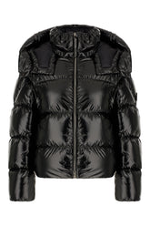 Black nylon 4 Moncler Edward Enninful down jacket -  | Wise
