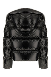 Black nylon 4 Moncler Edward Enninful down jacket -  | Wise