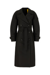 Black polyester 4 Moncler Edward Enninful trench coat -  | Wise