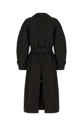 Black polyester 4 Moncler Edward Enninful trench coat -  | Wise