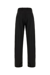 Black stretch wool blend 4 Moncler Edward Enninful pants -  | Wise