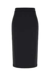 Black stretch polyester 4 Moncler Edward Enninful skirt -  | Wise