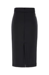 Black stretch polyester 4 Moncler Edward Enninful skirt -  | Wise