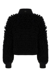 Black wool blend 4 Moncler Edward Enninful down jacket -  | Wise