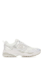 Sneakers bianche in tessuto e pelle -  | Wise