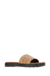 Printed synthetic leather slippers -  | Wise