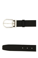Black leather reversible belt -  | Wise