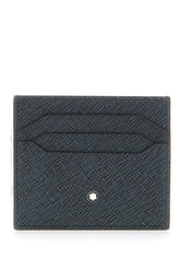 Midnight blue leather card holder -  | Wise