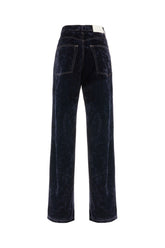 Midnight blue velvet pants -  | Wise