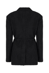 Black wool blend blazer -  | Wise