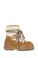 Biscuit suede Mezzaluna ankle boots -  | Wise