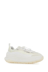 White suede and fabric Moon247 Xlace sneakers -  | Wise