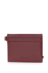 Portacarte in pelle bordeaux -  | Wise