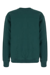 Felpa in cotone verde bottiglia -  | Wise