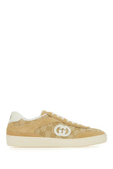 Beige suede and GG fabric sneakers -  | Wise