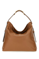 Brown leather shoulder bag -  | Wise