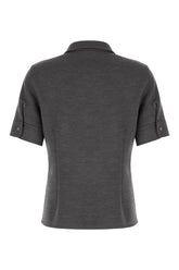 Camicia in misto lana grigia -  | Wise