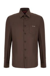 Camicia in twill cioccolato -  | Wise