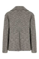 Multicolor stretch cotton blend coat -  | Wise