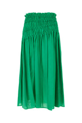 Grass green lyocell blend skirt -  | Wise