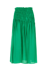 Grass green lyocell blend skirt -  | Wise