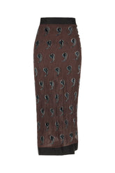 Printed silk blend beach robe -  | Wise