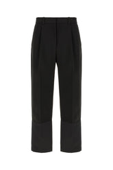 Black triacetate blend pants -  | Wise