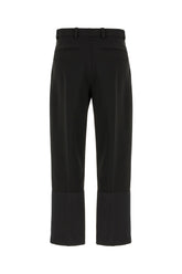 Black triacetate blend pants -  | Wise