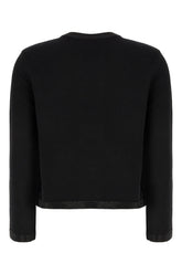 Black stretch wool blend cardigan -  | Wise